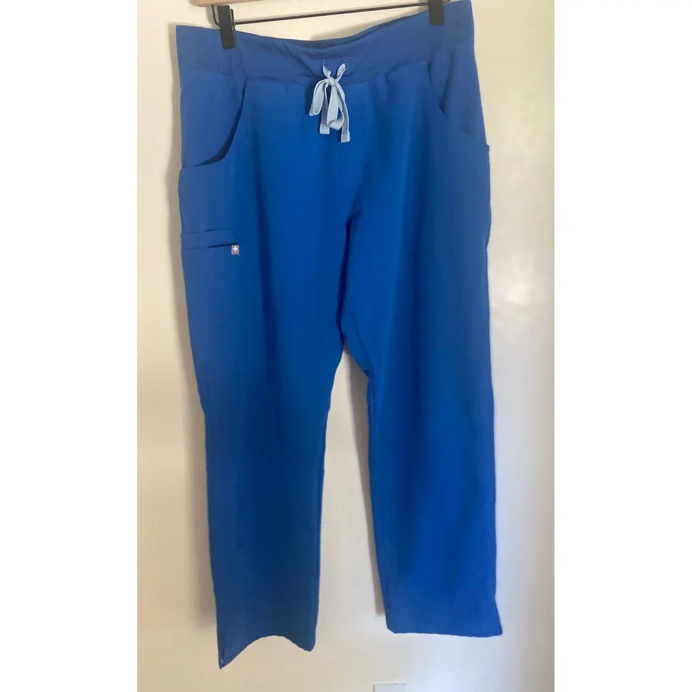 FIGS Kade Cargo Scrub Pants Royal Blue Technical Collection T21004 Men's Medium